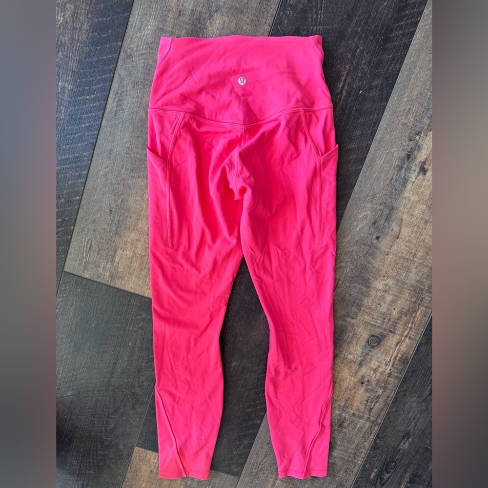 Lululemon Align HR Pant 25” with Pockets Pink Size 4 - Picture 2 of 6